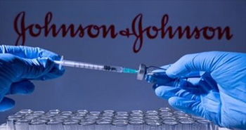 Spitze mit dem Logo darüber von Johnson & Johnson