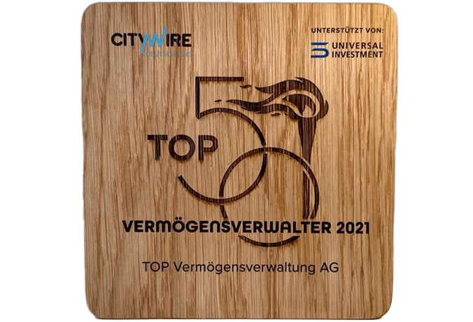 Citywire Top 50 Vermöhensverwaltung Auszeichnung
