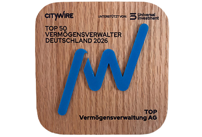 Citywire Top 50 Vermögensverwaltung Auszeichnung