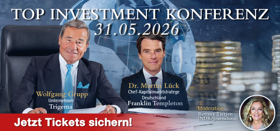 Jetzt zur TOP Investment Konferenz 2026 anmelden