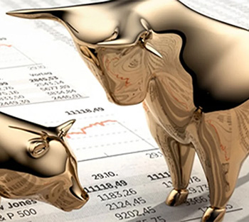 Bulle und Bär als Sinnbild der Börse